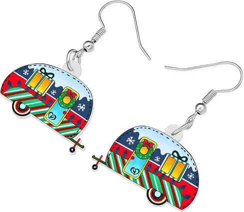 RAIDIN Cute Acrylic Camper Travel Trailer Dangle Hook Earrings Camping Car Jewelry Gifts for Women Girls Camper Lovers in Saudi Arabia