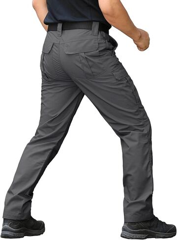 CARWORNIC Men's Ripstop Tactical Pants Water-Resistant Military Cargo Pants Lightweight EDC Pockets Outdoor Hiking Work Pants in Saudi Arabia