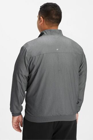 Fabletics Men's Foundation 4-Pocket Scrub Jacket - MotionTech, Lightweight, Breathable, Wrinkle-Resist, Semi-Slim Fit in Saudi Arabia