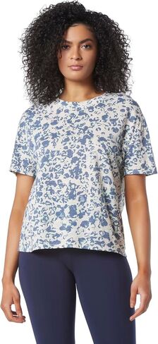 Women's Performance Crew Neck Printed Short Sleeve Boxy Te in Saudi Arabia