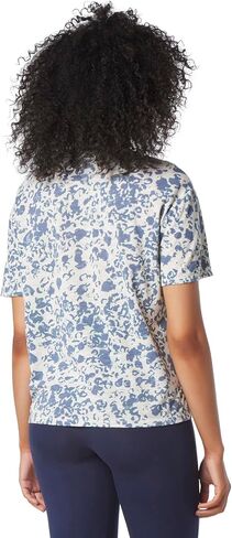 Women's Performance Crew Neck Printed Short Sleeve Boxy Te in Saudi Arabia