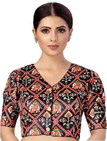 هدايا عيد الحب من شاندراكالا لها، بلوزات مطبوعة للحفلات للنساء من باتولا (B209-P) in Kuwait