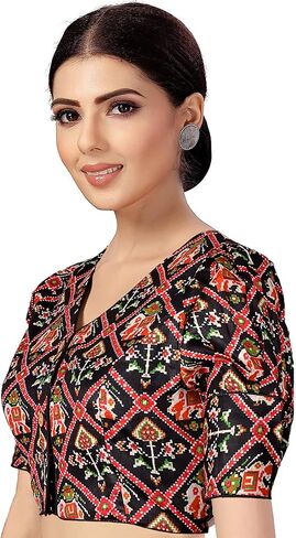 هدايا عيد الحب من شاندراكالا لها، بلوزات مطبوعة للحفلات للنساء من باتولا (B209-P) in Kuwait