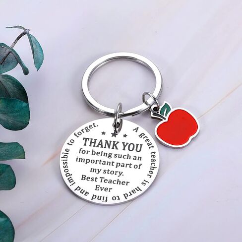 Teacher Appreciation Gifts Teacher Gifts for Women Men Thank You Keychain Best Teacher Gifts End of Year Teacher Gifts Teacher Retirement First Day of School Back to School Christmas Valentine Gift in Saudi Arabia