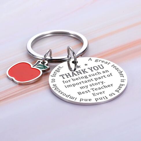 Teacher Appreciation Gifts Teacher Gifts for Women Men Thank You Keychain Best Teacher Gifts End of Year Teacher Gifts Teacher Retirement First Day of School Back to School Christmas Valentine Gift in Saudi Arabia