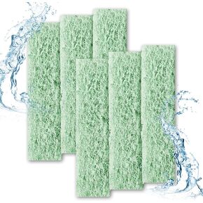 6pcs Filter Pads for Aqueon, Fish Tank Carbon Filter Pads Ammonia & Phosphate Reducer Aquarium Filter Accessories for Aqueon QuietFlow LED PRO Model 10 (Green)