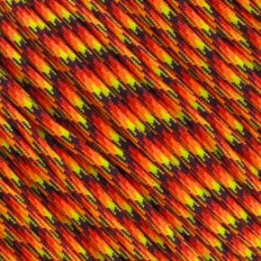 Parachute 550 Paracord Type III 7 Strand - (Fireball, 100 Feet)