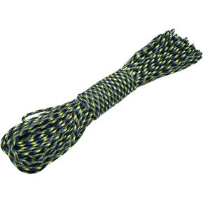 100ft Type III 7 Strand Core Paracord 550 Parachute (55# Blue+Green Camo)