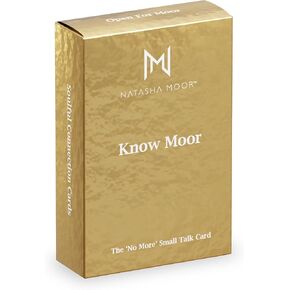 Know MOOR Small Talk Cards - Conversation Cards for Meaningful Connections, Hidden Stories, Dreams, and Emotions with Heartfelt Prompts to Nurture Relationships in Saudi Arabia