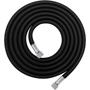 خرطوم البخاخة الفاخر من النايلون بطول 6 أقدام مع تركيبات قياسية مقاس 1/8 بوصة على كلا الطرفين باللون الأسود 2 in Kuwait