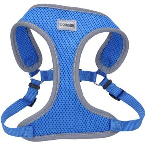 Coastal Pet Comfort Soft Reflective Wrap Adjustable Dog Harness - No-Pull Dog Harness for Small & Large Dogs - Blue Lagoon - 5/8" x 19"–23"
