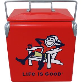 Leigh Country LG 97063 14 qt. Portable Life is Good-Ad Jake, Red