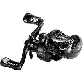 DOVIELLO BMC100 150g/0.33LB BFS Reel Baitcaster Reels with Drag Clciker 8.1:1 High Speed 5KG/11LB Drag Power 11+1BB Baitcasting Reel Bait Fitness System Carbon Fishing Reel
