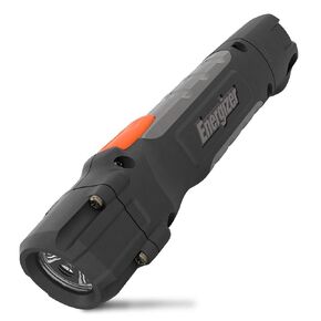مصباح يدوي إنرجايزر HC-300 LED، مقاوم للماء IPX4، أقصى قدر من المتانة، مصباح LED ذكي خافت، مصباح مهام عالي الأداء، البطاريات متضمنة، أسود/رمادي in Kuwait
