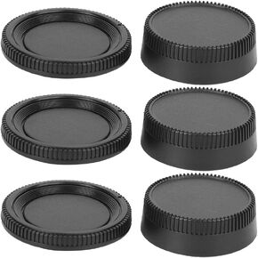 Camera Body Cap and Lens Rear Cap Kit for Nikon F Mount Cameras, Dustproof Lens Protector Cover and Body Protector Set, Scratch Resistant Camera Body Lens Cover Kit