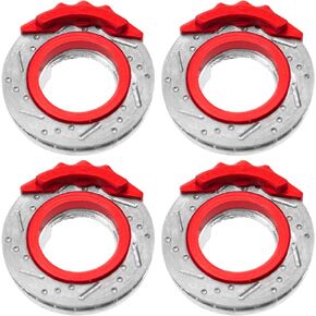 4Pcs ShareGoo RC Brake Disc,Metal Wheel Rim Hex Hub Brake Disc Decoration Compatible with Wltoys K969 K989 Kyosho Mini-Q Mini-Z Mini-D 1/28 RC Car
