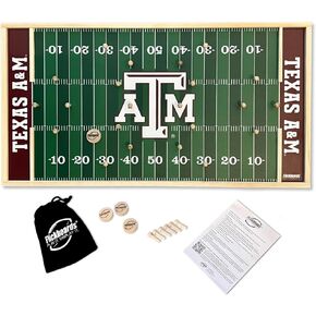 NCAA Flickboards Wooden Tabletop College Football Board Game - Indoor Outdoor Party Games for Family Fun Sport Simulation Game