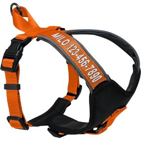 Pawtitas Reflective Dog Harness Padded Dog Harness Provides Comfort Control for a Walk or Running Great Pet Accessories Dog Vest XXS Extra Extra Small Black Dog Harness