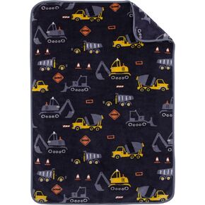 Carter's Construction Toddler Throw Blanket - 30" x 45" - Super Soft, Plush, Warm and Comfortable