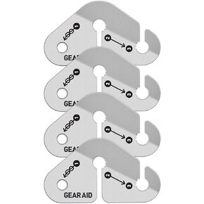 GEAR AID Reflective Guyline Kit with Line Tensioners for Tents and Tarps, 50 ft, Orange