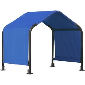 ShelterLogic 5' Outdoor Pet Shade, Versatile Pet Canopy Tent for Medium to Large-Breed Dogs, Cats, Small Animals and Livestock, Blue