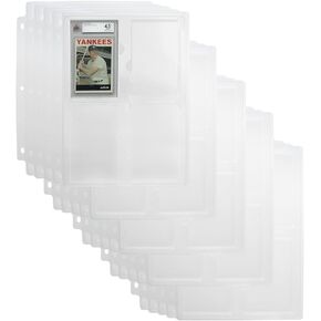 Simply Genius (25 Pack Ultra Collectible Cards Slabs Storage Tray Holder for Graded Sports Cards and PRO Trading Cards Binder Tray 3 Ring Trading Card Binder Pages Fits Cards Graded by Beckett in Kuwait