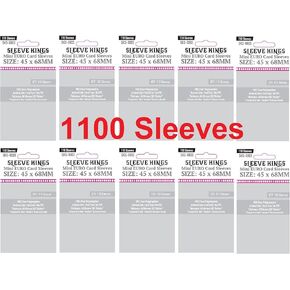 Sleeve Kings Mini Euro Card Sleeves 45 X 68 mm (10x110 Pack, 1100 Sleeves)