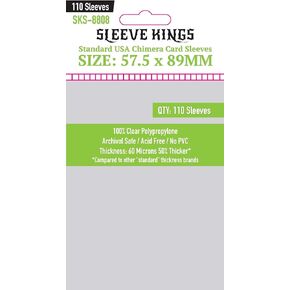 Sleeve Kings Standard USA Chimera Card Sleeves (57.5x89mm) - 110 Pack, 60 Microns