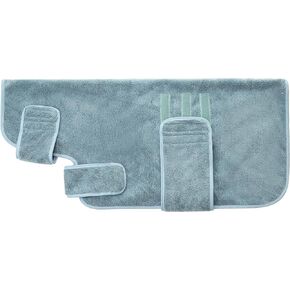 Super Absorbent Dog Bathrobe Microfiber Fast Drying Pet Wearable Bath Towel for Dog Dry Dog Coat Machine Washable
