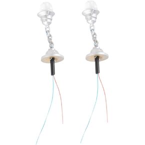 2pcs Model Chandelier Mini Pendant Lights Mini Decor Mini Dollhouse Mini Ceiling Light Tiny Decorative Light Dollhouse LED Chandelier Miniature Lamp Decorations Hanging Lamp Model