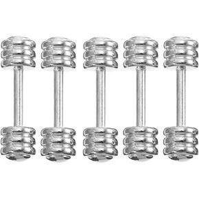 Miniature Dollhouse Accessories 5pcs 1: 12 Mini Dumbbells Model Miniature Sports Equipment Dollhouse Miniature Ornament Decoration Miniature Dumbbells Mini Cute Dumbbells Charms