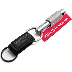 GPCA - X-Clip Keychain Set, CNC Steel Key Holder, Heavy-Duty Key Organizer with Universal Tie, Durable Belt Clip for Outdoor and Daily Use, Use with Keys, Knives, EDC Tools and More