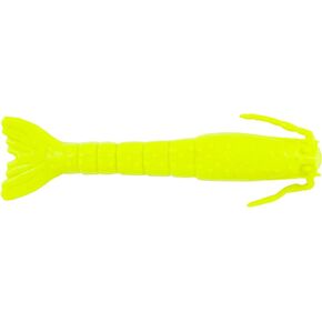 Berkley Gulp! Shrimp Saltwater Fishing Soft Bait, Chartreuse, 4in