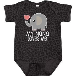 بدلة الأطفال Inktastic Nana Loves Me for Grandkids