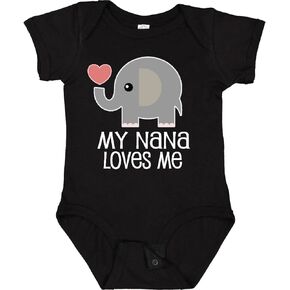 inktastic Nana Loves Me for Grandkids Baby Bodysuit