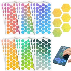 18 Pieces Anxiety Sensory Stickers Fidget Textured Strips Toys Anti Stress Tactile Rough Sensory Strips Adhesives Anxiety Relief for Adults Teens Desk Classroom (5.9 x 4.3 Inch)