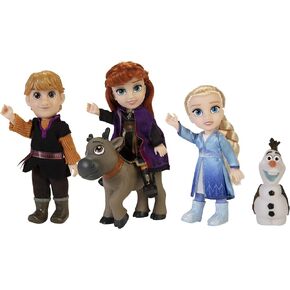 مجموعة هدايا ديزني فروزن 2 بيتيت دولز - تتضمن إلسا وآنا وكريستوف وأولاف وسفين! 6 انشات، بوصات in Kuwait