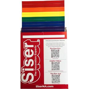 Siser EasyPSV Permanent 12 inch by 12 inch Sheets - Rainbow Colors (12 Pack)