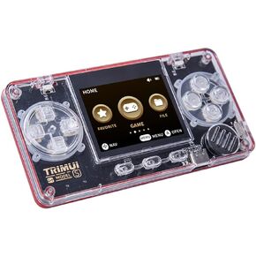 A66 TRIMUI Model S Handheld 15000 Games Retro Gaming Console Ultra Card Metal Upgraded Version (Black)