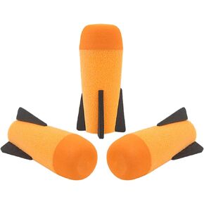 EKIND 8-Pack Mega Missile Refill for Toy Rocket Launcher, Foam Ammo Compatible for Nerf N-Strike Elite Series