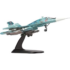 1:100 Military Model Plane SU-34 Fullback Alloy Fighter Plane Model,Model Airplane for Collection and Gift.
