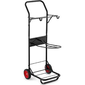 Horse Tack Cart with Wheels 50 x 17.32 x 15 Inch Heavy Duty Convertible Horse Equipment Cart Foldable Stable Storage with 2 Wheels for Moving Organize Equestrian Accessory