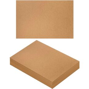 50 Sheets Brown Kraft Cardstock 4 x 6 Inch Thick Paper, Brown Smooth Card Stock Heavyweight Printer Paper for Invitations, Scrapbooks, Art, Crafts, DIY Cards, 250GSM Thick Paper