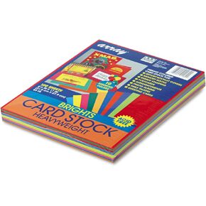 Pacon 101315 Array Card Stock, 65 lb., Letter, Assorted Pastel Colors, 100 Sheets/Pack