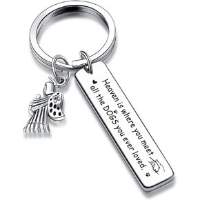 V.nisy Dog Remembrance Keychain For In Memory Of Dog Keychain Dog Loss Jewelry Dog Sympathy Jewelry