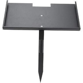 Grave Marker Stand, Heavy Duty Iron Memorial Stone Stand, Metal Cemetery Decoration Picture Holder for 12in x 6in Memorial Stones or Plaque for Loved Ones, Pets at Cemetery