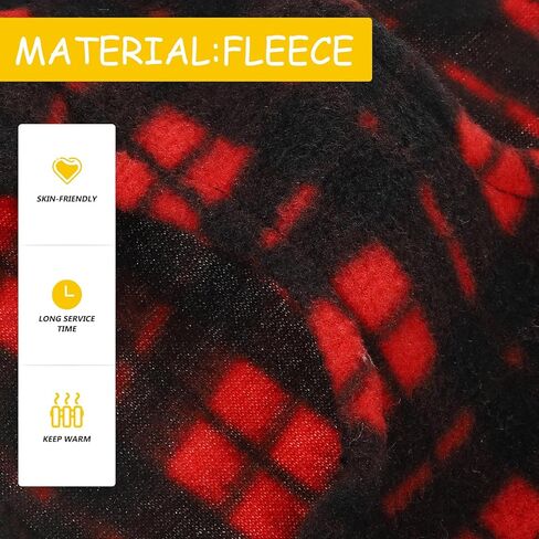 AGFELO 4 Pcs Dog Sweaters for Small Dogs Male Winter Fabric Dog Sweater with Leash Ring Fleece Vest Dog Pullover Jacket Warm Pet Dog Clothes for Puppy Small Dogs Cat Chihuahua Boy Plaid Pattern S in Kuwait