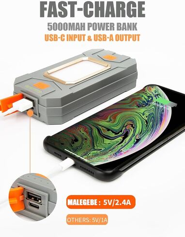Camping Lantern Tent Lights - 1000lm Lantern Flashlight with 96Hrs Battery Life, USB Rechargeable, Magnetic Waterproof LED Lamp Best for Power Outages, Hurricane, Outdoor Home Emergency in Saudi Arabia