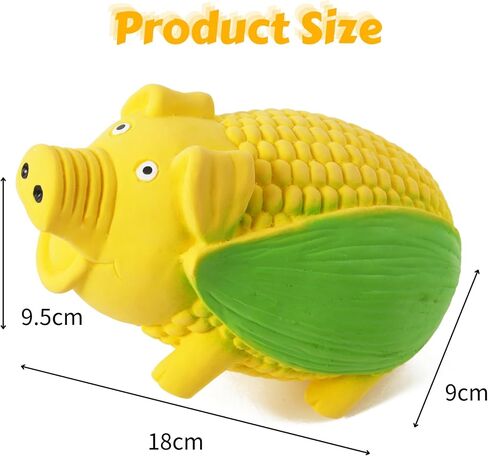 Squeaky Pig Dog Toys, 2 Pack Grunting Pig Dog Toy That Oinks Grunts for Small Medium Large Dogs, Durable Rubber Pig Squeaker Dog Puppy Chew Toys, Latex Interactive Squeak Funny Cute Dog Toy Set in Saudi Arabia