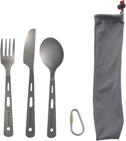 مجموعة أدوات مائدة للتخييم من فالتكان تيتانيوم بأطراف مصقولة in Kuwait